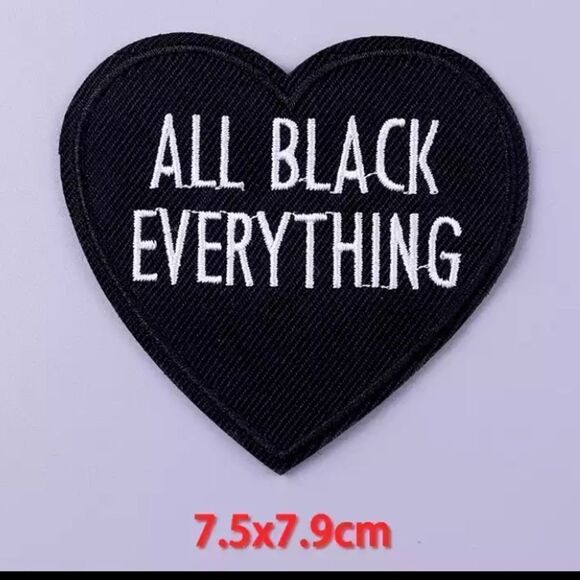 “All Black Everything”, Iron-On Patch, Unisex - Picture 4 of 7